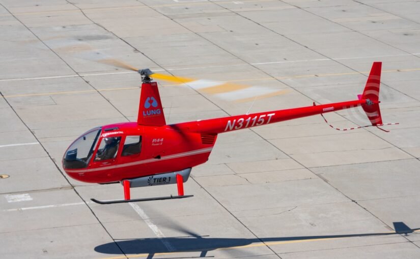 Tier 1 Engineering Robinson R44 helicopter
