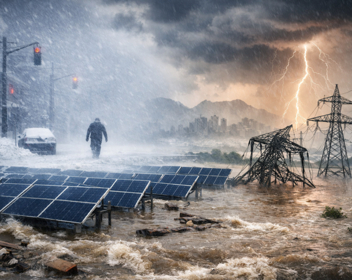 Climate change intensifies storms by increasing atmospheric moisture. Here’s why it matters for India’s clean energy transition and grid resilience.