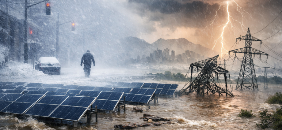 Climate change intensifies storms by increasing atmospheric moisture. Here’s why it matters for India’s clean energy transition and grid resilience.