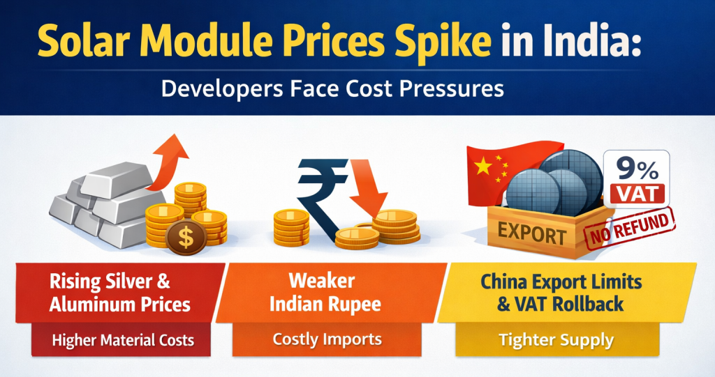 India solar module prices surge