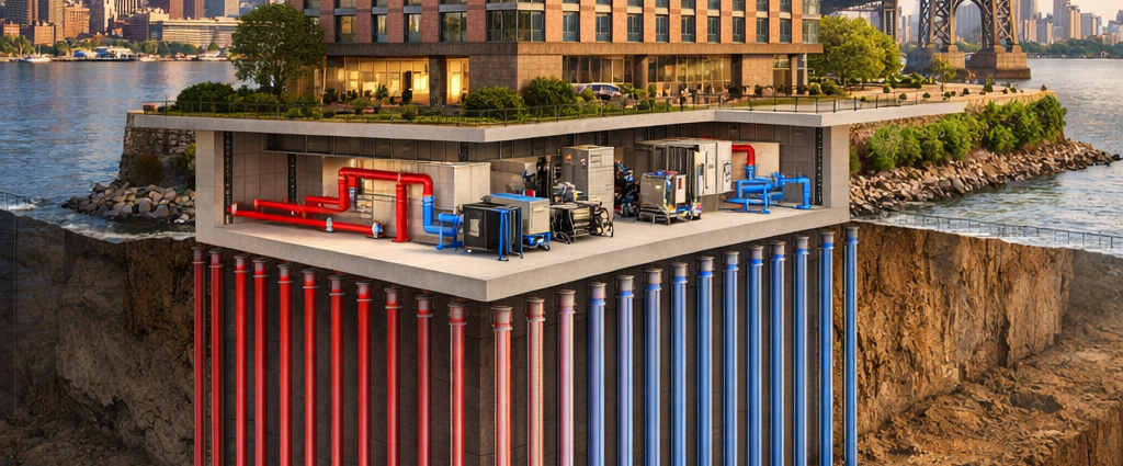 Brooklyn geothermal high-rise