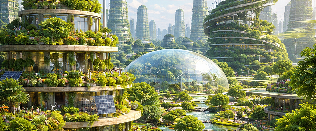 Solarpunk cities
