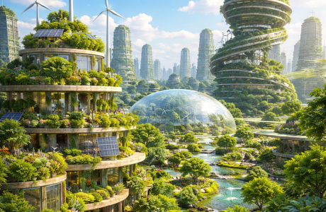 Solarpunk cities