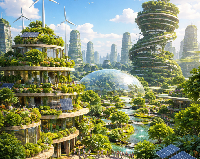 Solarpunk cities