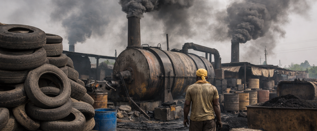 waste tyre imports India