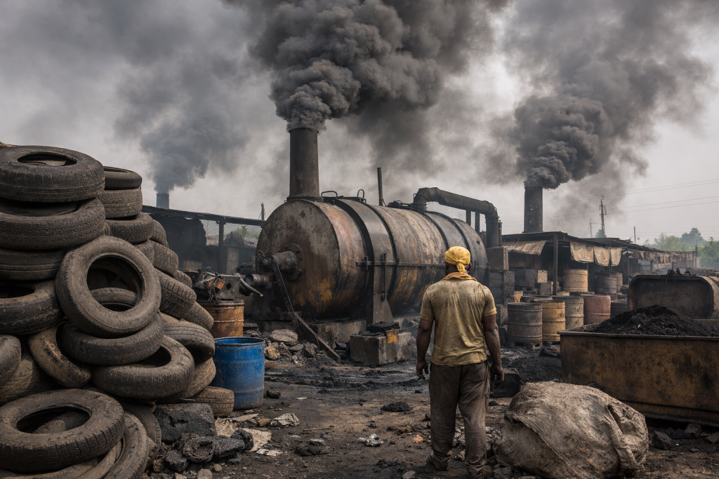 waste tyre imports India