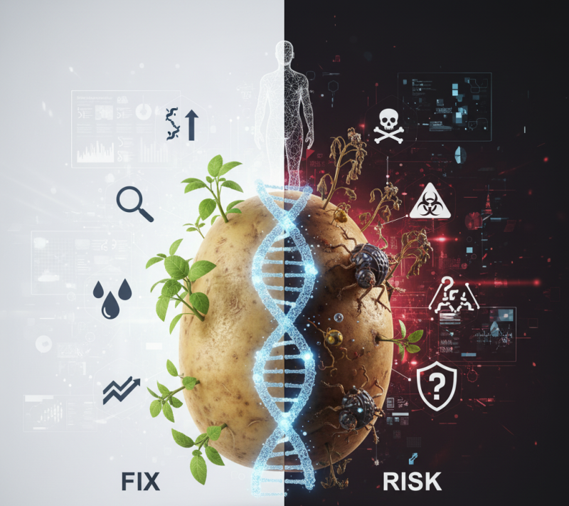 Human genes in potatoes