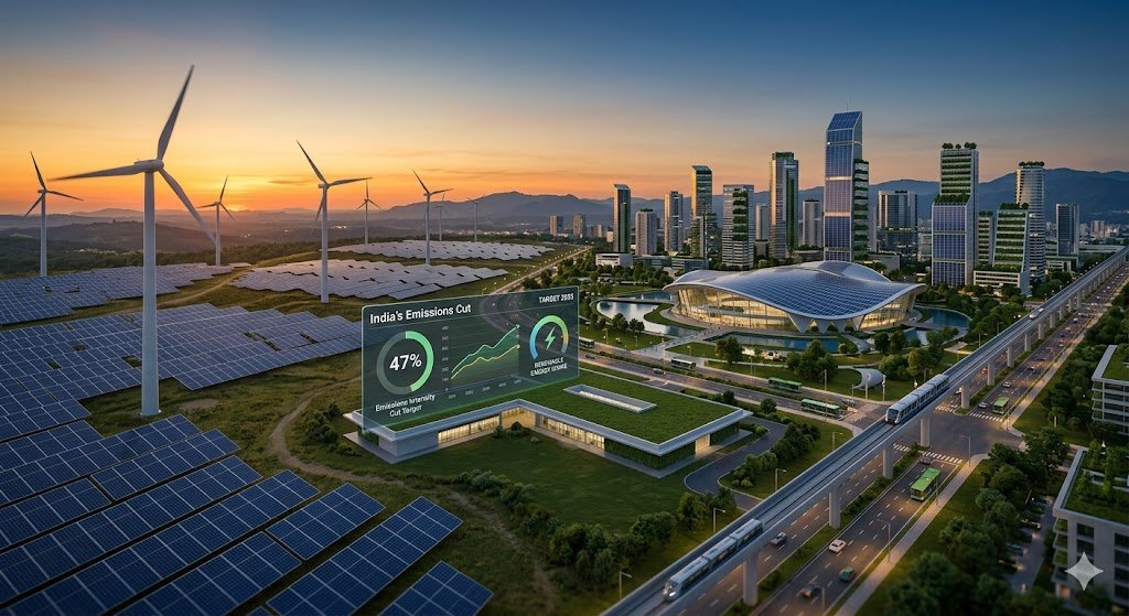 India Emissions Intensity Cut By 2035