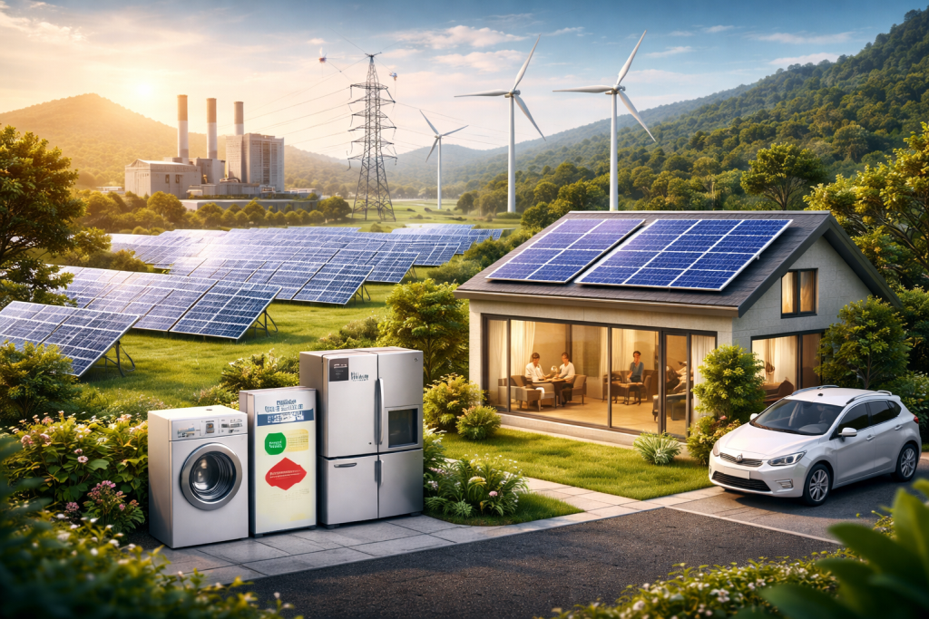 India energy efficiency clean power