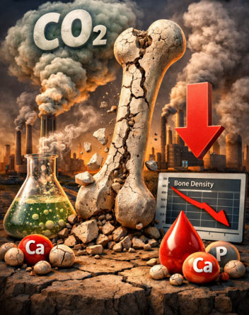 carbon dioxide human bones