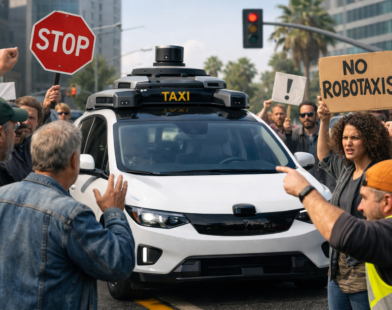 Self-Driving Taxis Face Public Push-back
