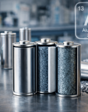 aluminium batteries new material