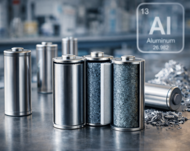 aluminium batteries new material