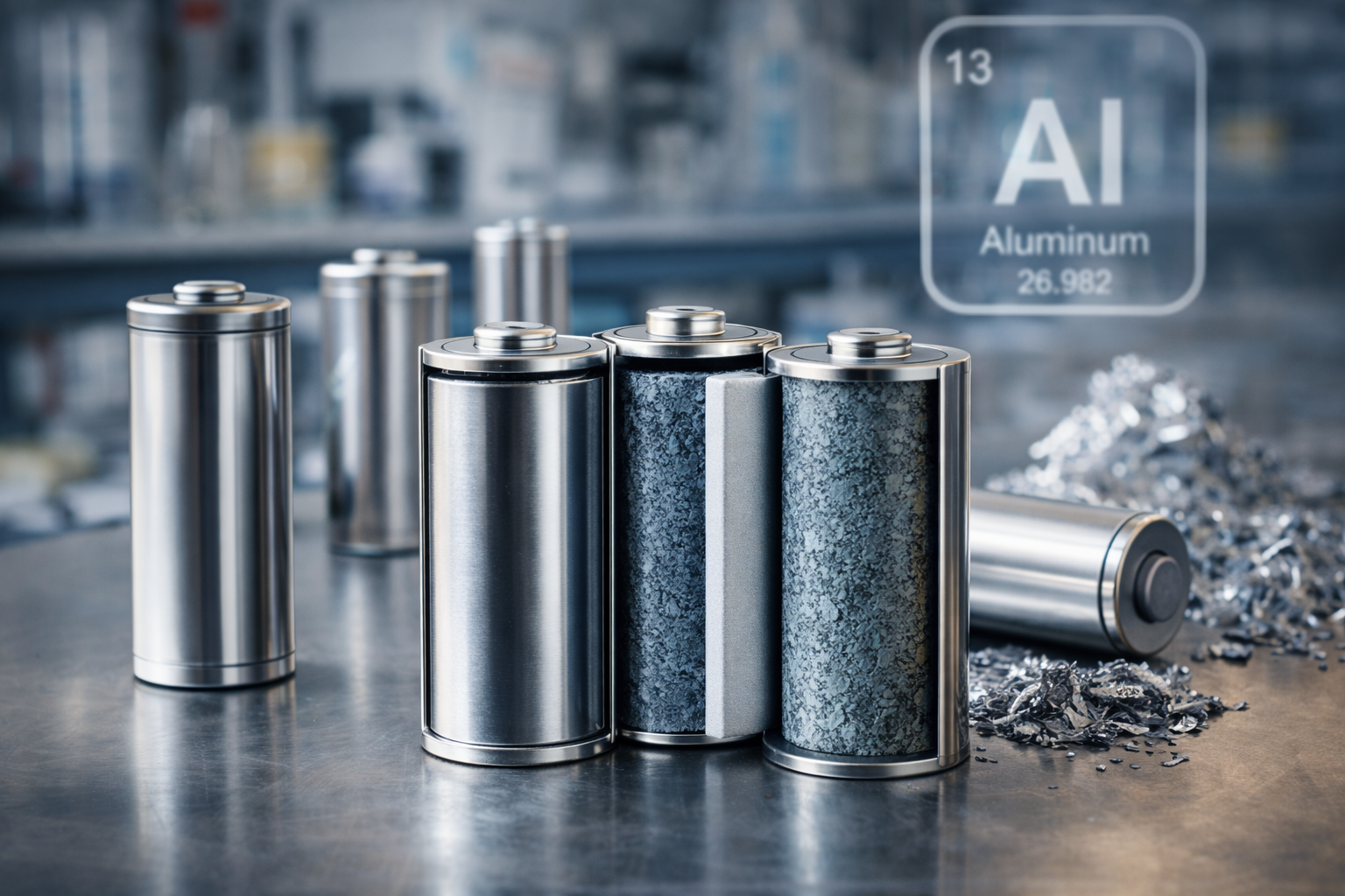 aluminium batteries new material