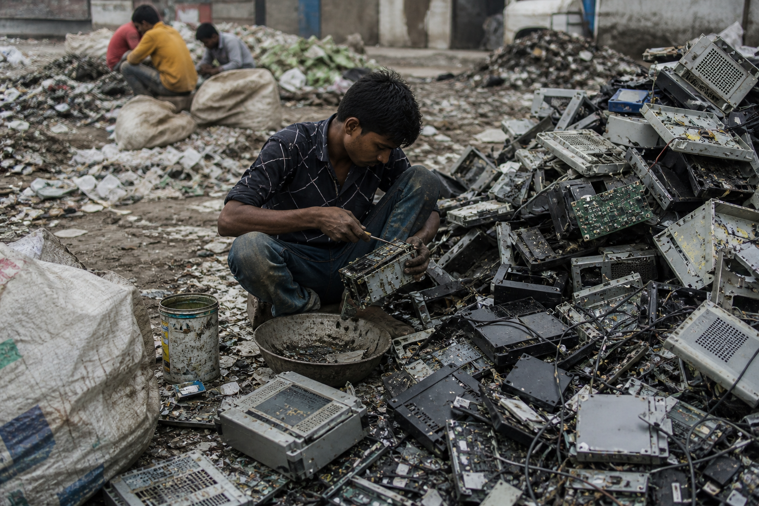 India e-waste recycling loss