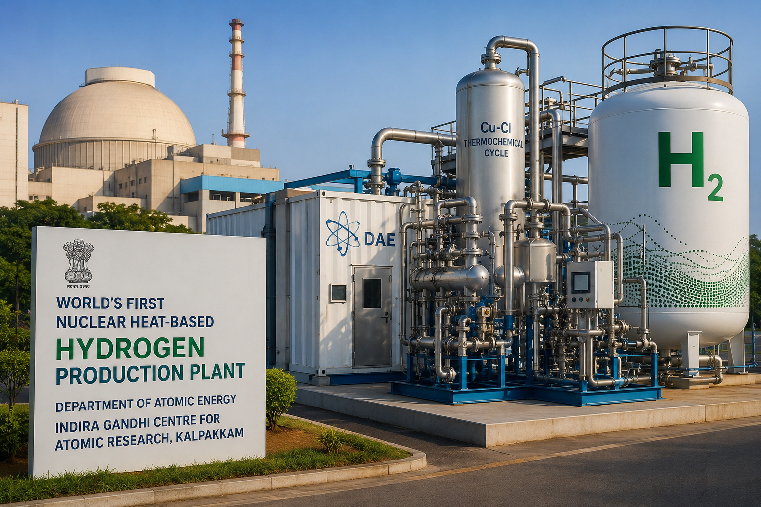 nuclear heat based hydrogen production facility India