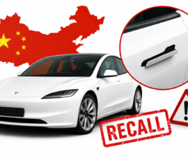 3 Million Teslas Pulled In China Over Hidden Door Handle Hazards
