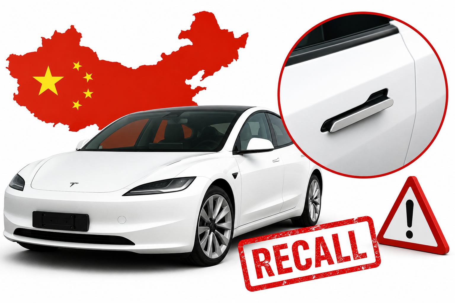 3 Million Teslas Pulled In China Over Hidden Door Handle Hazards